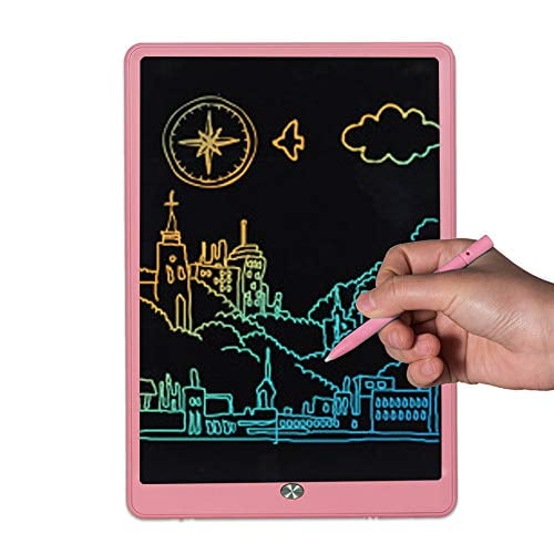 Emoshayoga LCD Writing Pad No Led Backlight Source for Kids Pink Emoshayoga LCD Writing Pad No Led Backlight Source for Kids Pink